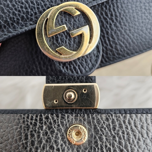 SOLD ☢️ Authentic Gucci interlocking WOC black - Picture 12 of 13